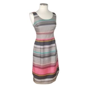 Banana Republic Size 4 Striped Satin Dress Easter